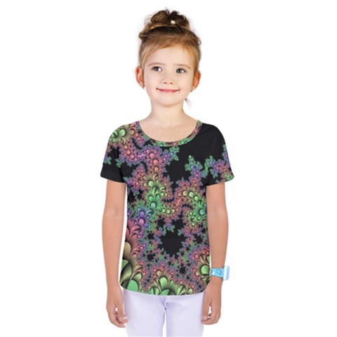 Fractal Art Digital Art Artwork Kids  One Piece Tee by Pakrebo