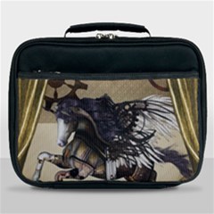 Awesome Steampunk Unicorn With Wings Lunch Bag by FantasyWorld7