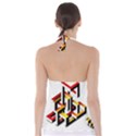 Maze Illusion Drawing Vector Babydoll Tankini Top View2