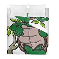 Amphibian Animal Cartoon Reptile Duvet Cover Double Side (full/ Double Size) by Sudhe