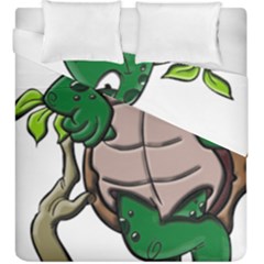 Amphibian Animal Cartoon Reptile Duvet Cover Double Side (king Size) by Sudhe