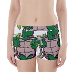 Amphibian Animal Cartoon Reptile Boyleg Bikini Wrap Bottoms by Sudhe