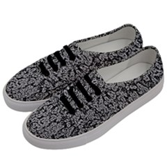 Black And White Abstract Men s Classic Low Top Sneakers by retrotoomoderndesigns
