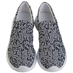 Black And White Abstract Women s Lightweight Slip Ons by retrotoomoderndesigns