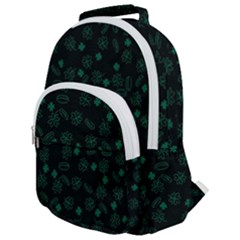 St Patricks Day Pattern Rounded Multi Pocket Backpack by Valentinaart