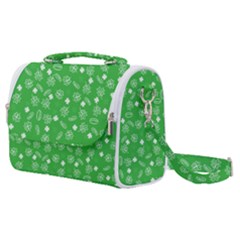 St Patricks Day Pattern Satchel Shoulder Bag by Valentinaart