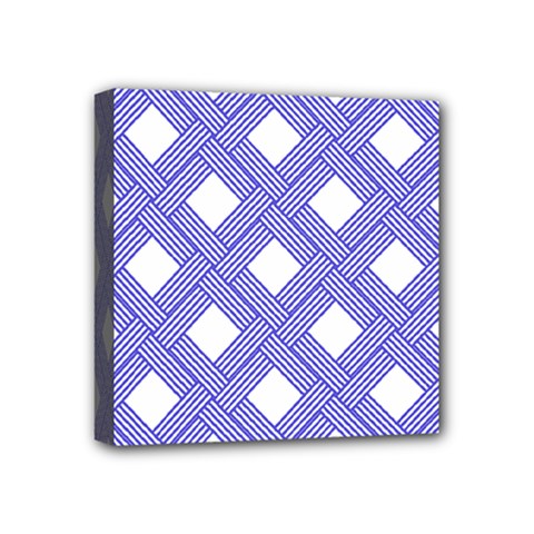 Textile Cross Seamless Pattern Mini Canvas 4  X 4  (stretched) by Pakrebo
