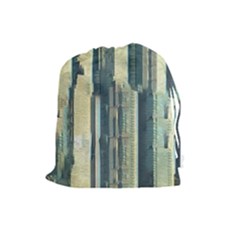 Illustrations Texture Abstract Buildings Drawstring Pouch (large) by Pakrebo