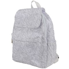 Organic Olive Leaves Pattern Hand Drawn Black And White Top Flap Backpack by genx