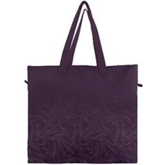 Organic Olive Leaves Pattern Hand Drawn Purple Red Wine Canvas Travel Bag by genx