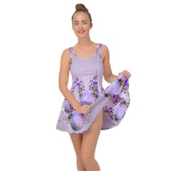Happy Easter, Easter Egg With Flowers In Soft Violet Colors Inside Out Casual Dress by FantasyWorld7