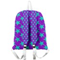 Turquoise Stars Pattern On Purple Giant Full Print Backpack View2
