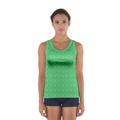 Clover Quatrefoil Pattern Sport Tank Top  by emilyzragz