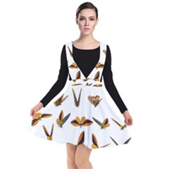 Butterfly Butterflies Insect Swarm Plunge Pinafore Dress by Pakrebo
