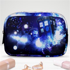 Tardis Background Space Make Up Pouch (small) by Sudhe