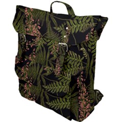 Fern Black Buckle Up Backpack by snowwhitegirl