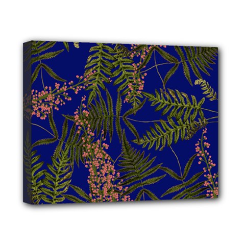 Fern Blue Canvas 10  X 8  (stretched) by snowwhitegirl
