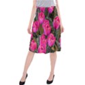 Pink Tulips Midi Beach Skirt View1