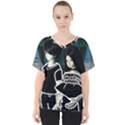 Dolls In Living Room V-Neck Dolman Drape Top View1