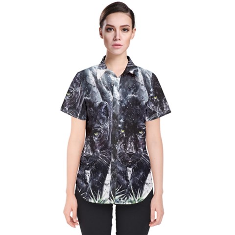 Panther Women s Short Sleeve Shirt by kot737