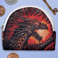 Dragon Horseshoe Style Canvas Pouch by Sudhe