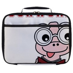 Literal Bookworm Full Print Lunch Bag by emeraldwolfpress