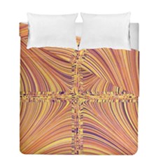 Electric Field Art X Duvet Cover Double Side (full/ Double Size) by okhismakingart
