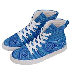 Electric Field Art Xxiii Men s Hi-top Skate Sneakers by okhismakingart