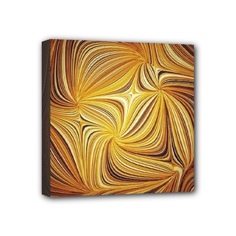 Electric Field Art L Mini Canvas 4  X 4  (stretched) by okhismakingart