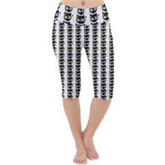 Cat Pirate Pattern Lightweight Velour Cropped Yoga Leggings by snowwhitegirl