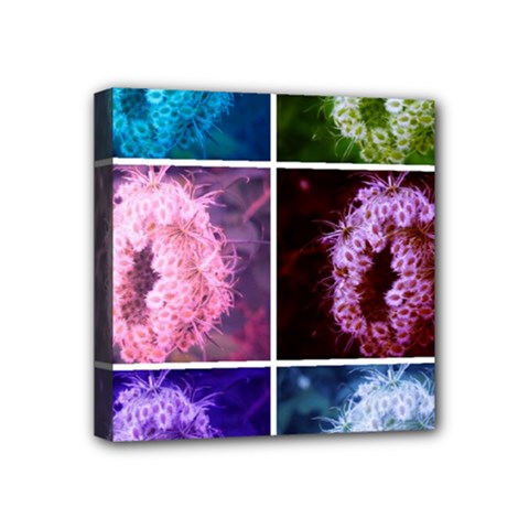 Closing Queen Annes Lace Collage (vertical) Mini Canvas 4  X 4  (stretched) by okhismakingart