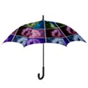 Closing Queen Annes Lace Collage (Vertical) Hook Handle Umbrellas (Small) View3