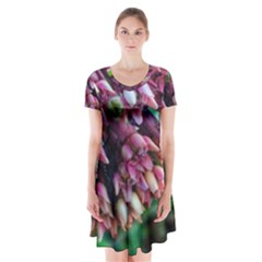 Milkweed Short Sleeve V-neck Flare Dress by okhismakingart