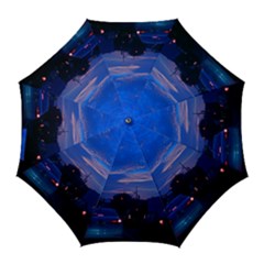 Blue Highway Golf Umbrellas by okhismakingart