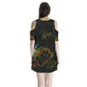 Emerging Sun Shoulder Cutout Velvet One Piece View2