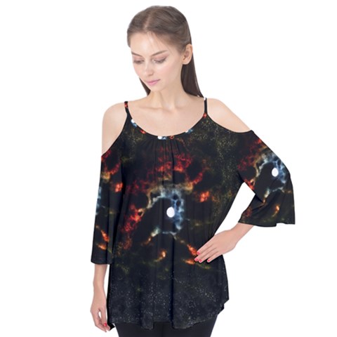 Moon Supernova Flutter Tees by okhismakingart