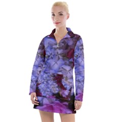 Hydrangea Arrangement Ii (blue Tint) Women s Hoodie Dress by okhismakingart