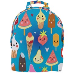 Cute Food Characters Clipart             Mini Full Print Backpack by LalyLauraFLM