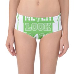 Never Look Back Mid-waist Bikini Bottoms by Melcu