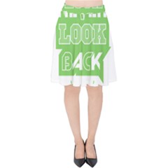 Never Look Back Velvet High Waist Skirt by Melcu