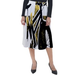 Bmx Classic Velour Midi Skirt  by Melcu
