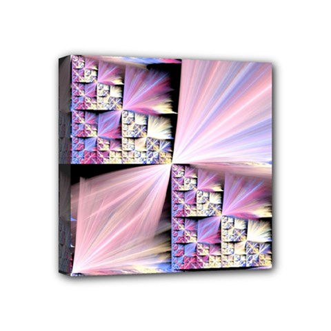 Fractal Art Artwork Digital Art Mini Canvas 4  X 4  (stretched) by Pakrebo