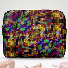 Color Mosaic Background Wall Make Up Pouch (large) by Pakrebo
