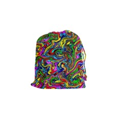 Graffiti 3 2 Drawstring Pouch (small) by ArtworkByPatrick