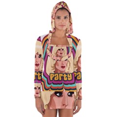 Katya Zamolodchikova Logo Long Sleeve Hooded T-shirt by milliahood