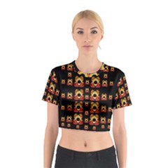 Sweets And  Candy As Decorative Cotton Crop Top by pepitasart