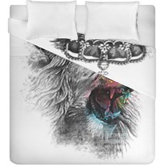 Lion King Head Duvet Cover Double Side (king Size) by Sudhe