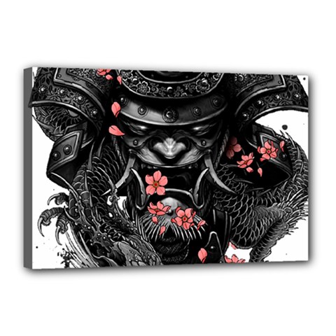 Sleeve Tattoo  Samurai Canvas 18  X 12  (stretched) by Sudhe