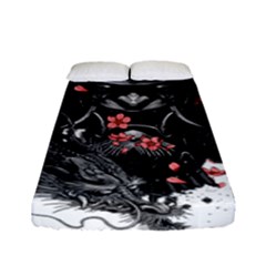 Sleeve Tattoo  Samurai Fitted Sheet (full/ Double Size) by Sudhe