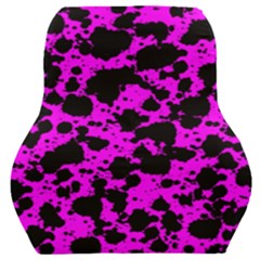 Black And Pink Leopard Style Paint Splash Funny Pattern Car Seat Back Cushion  by yoursparklingshop